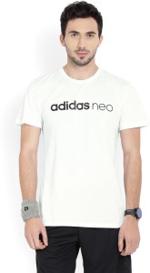 Melódico medios de comunicación Cambiable ADIDAS NEO Solid Men Round Neck White T-Shirt - Buy White ADIDAS NEO Solid  Men Round Neck White T-Shirt Online at Best Prices in India | Flipkart.com