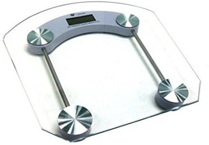 Capacity 200 kg Light Blue Digital Bathroom Scale with Step-on Technology Rounded Corners and 8 mm Glass 