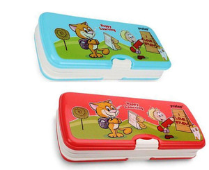 Flipkart.com | Pratap Cartoon Pencil Box with White Board (Pack of two) Free Marker,Duster,Scale