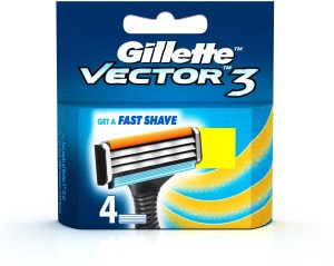 gillette vector 3 blades 8 cartridges