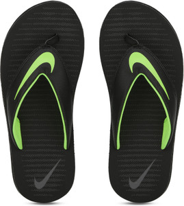NIKE Men CHROMA THONG 5 Slippers Buy BLACK VOLT DARK GREY Color