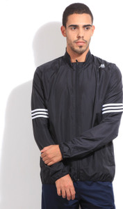ADIDAS Full Sleeve Solid Men Jacket Buy BLACK WHITE ADIDAS Full