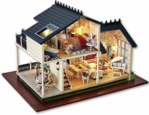 Kitchen Life Scene Ornament 1/24 DIY Dollhouse Miniature Kit With Furniture 