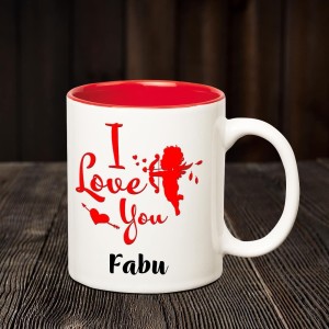 CHANAKYA I Love you Fabu romantic inner red coffee name mug Ceramic Coffee  Mug Price in India - Buy CHANAKYA I Love you Fabu romantic inner red coffee  name mug Ceramic Coffee
