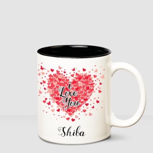 HUPPME I love you Shiba Inner Black romantic coffee name mug Ceramic Coffee  Mug Price in India - Buy HUPPME I love you Shiba Inner Black romantic  coffee name mug Ceramic Coffee