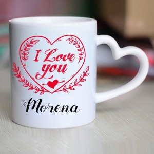 HUPPME I Love You Morena Heart Handle Ceramic Coffee Mug Price in India -  Buy HUPPME I Love You Morena Heart Handle Ceramic Coffee Mug online at  