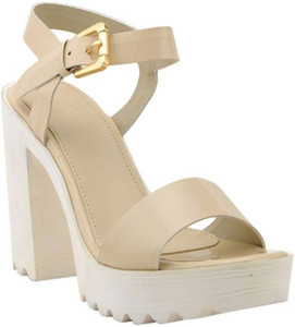 Shoe Cloud Women Beige Heels - Buy Shoe Cloud Women Beige Heels Online at  Best Price - Shop Online for Footwears in India | Flipkart.com