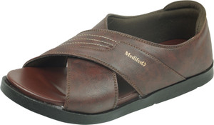 MEDIFEET Men Brown Sandals - Buy 