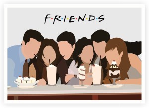 PL Friends Milkshakes Television Series Minimalist Wall Poster 13*19 inches  Matte Finish Paper Print - Animation & Cartoons posters in India - Buy art,  film, design, movie, music, nature and educational paintings/wallpapers
