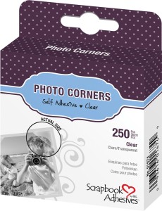 1 Pack - 250 Corners Blick Clear Photo Corners Transparent Acid Free Self Adhesive Easy Box Dispenser 