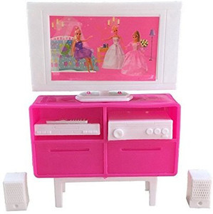 Barbie hot sale tv set