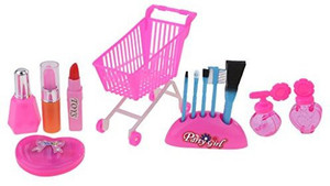 MagiDeal Dollhouse Makeup Beauty Set Lipsticks Brushes Eye Shadow