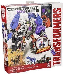 Transformers Construct-Bots Dinobot Warriors Lockdown and Hangnail Dino 