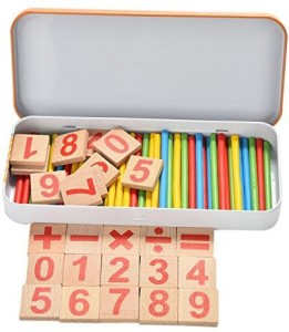 Preschool Educational Toy Montessori Maths GamesDigital Stick Learning Box 