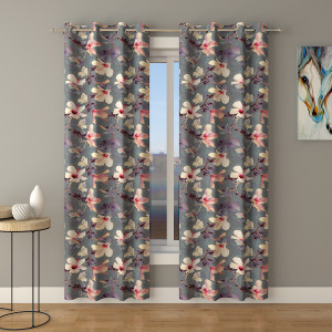 Flipkart SmartBuy 212 cm (7 ft) Cotton Blackout Door Curtain (Pack Of 2 ...