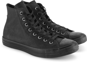 Converse All Star Leather Hi Sneakers For Men - Buy BLACK/BLACK/BLACK Color Converse All Star Leather Hi Sneakers For Online at Best Price - Shop Online for Footwears in India