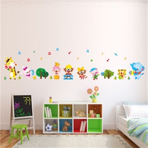 MURIEO Kids Height Wall Sticker Wall Decal Cartoon Self-Adhesive PVC Wall Sticker Home Decoration 