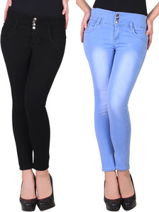 A-Okay Slim Women Light Blue, Black 