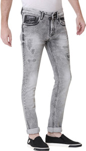 Buy KOZZAK Slim Men Grey Jeans Online 