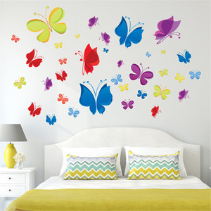 Flipkart SmartBuy 70 cm Beautiful And Colourful Butterflies Feel The Spring At Home Bedroom ...