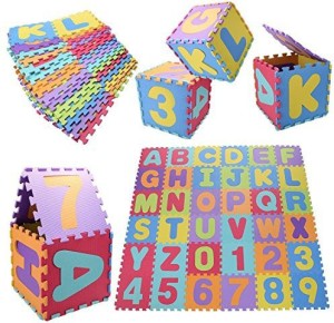 36Pcs Soft EVA Foam Play Mat Numbers and Letters Baby Children Kids Playing Crawling Pad Exercise Mat 