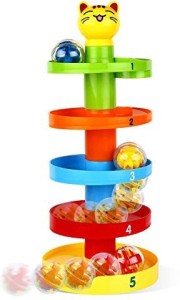 Peradix Swirl Ball Rolling Drop Toy Toddlers Educational Puzzle Cat BB130635 