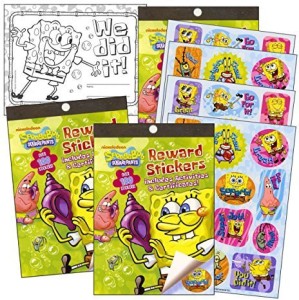 200 Stickers Nickelodeon Sponge Bob Reward Party Favor NEW 