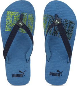puma slippers blue