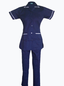 navy blue nursing jacket