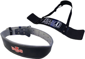 DIABLO Leather Gym Belt \u0026 Arm Blaster 