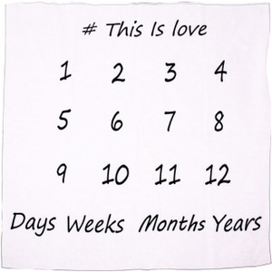 baby milestone bedsheet