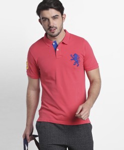FBB - SPUNK Printed Men Polo Neck Orange T-Shirt - Buy FBB SPUNK Printed Men Polo Neck T-Shirt Online at Best Prices in India | Flipkart.com