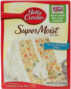 Betty Crocker Delights Super Moist Party Rainbow Chip Cake Mix 432g 15 25oz 432 G Price In India Buy Betty Crocker Delights Super Moist Party Rainbow Chip Cake Mix 432g