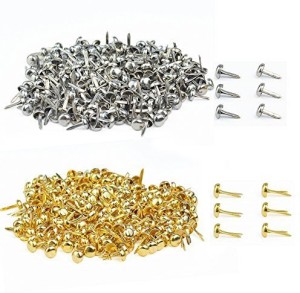 Pack of 200 Brass Plated Paper Fasteners 15mm Butterfly Clips