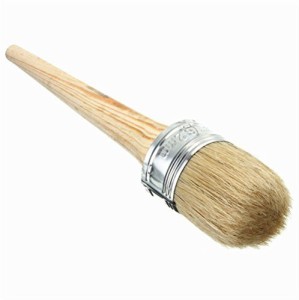 Best for DIY and Decoration Easy to Clean Designed for Painting and Waxing Creative Omni 2 Pcs Ultra-Soft Boar Hair Bristle With Real Wooden Ergonomic Handle Chalk and Wax Brush Set 