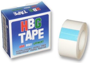 Transparent Toupee Adhesive Tape Hair, Body and Garment Tape Wig Tape,Dress Tape,Body Tape 25mm by HBG Tape 