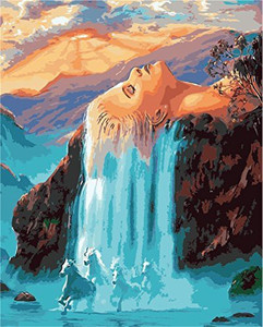 Komking Diy Oil Painting Paint By Numbers For Adults Beginner Paint By Number Kits Painting On Canvas 16x20inch Creative Water Diy Oil Painting Paint By Numbers For Adults Beginner Paint By