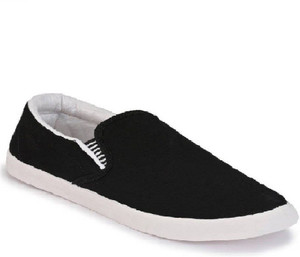 BLACK WHITE LOAFER Loafers For Men 