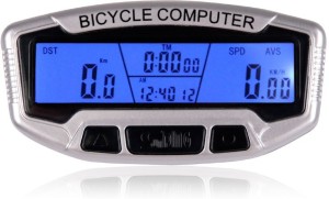 Bike Computer Bicycle Wireless Wired Speedometer and Odometer Waterproof Backlight with Digital LCD Display for Outdoor Cycling and Fitness Multi Function Gifts Voberry Bike Accessories Black 