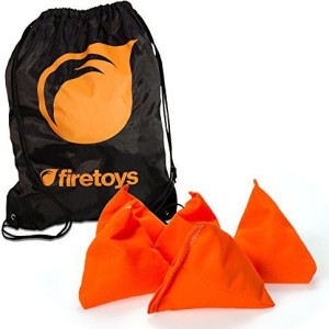 3 Tri-it Sacks & Firetoys Cotton Drawstring Bag Several Colors Firetoys Tri-it Juggling Beanbag Set Red 