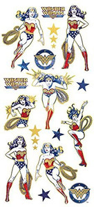 Paper House Productions 'Girl Power' Sticker – 3 Pack, Faux Enamel Look, Mit Goldfolie