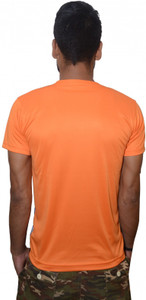 MAHADEV Printed Men Round Neck Orange T 