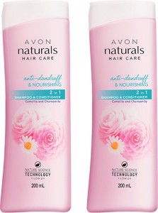 AVON Naturals Camellia & Chamomile Anti-Dandruff Shampoo & Conditioner (set  of 2) - Price in India, Buy AVON Naturals Camellia & Chamomile Anti-Dandruff  Shampoo & Conditioner (set of 2) Online In India,