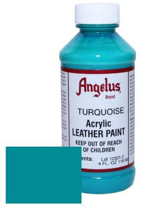 turquoise leather paint