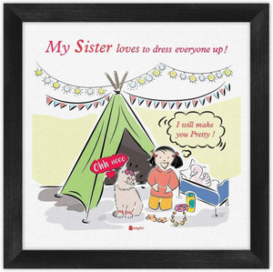 Raksha Bandhan Gifts for Sister My Lovely Sister Quote Printed White