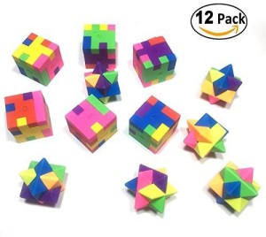 Brain Teaser 3D Eraser Puzzles 3/Pk Age 3+ 