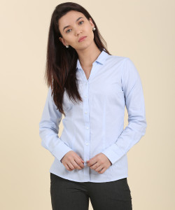 Buy blue VAN HEUSEN Women Woven Formal 
