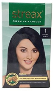 Streax Cream Hair Colour 1 Natural Black 20g + 5g , Natural Black - Price  in India, Buy Streax Cream Hair Colour 1 Natural Black 20g + 5g , Natural  Black Online