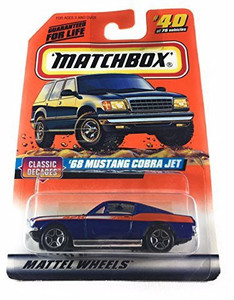 Generic Matchbox 1998 Classic Decades 68 Mustang Cobra Jet 40