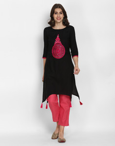 Anmi Embellished Women Straight Kurta 